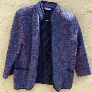 Vintage nubby sweater jacket small
